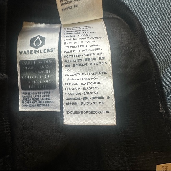 Levi's Ribcage Bell Jean Women 29x32 Black Corduroy High Rise Premium Wide Leg - Picture 11 of 11